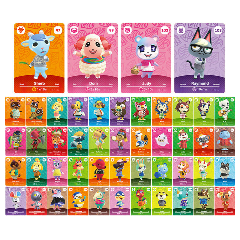 Animal Crossing Series 5 Mini Size Amiibo Cards | Print number 451-498