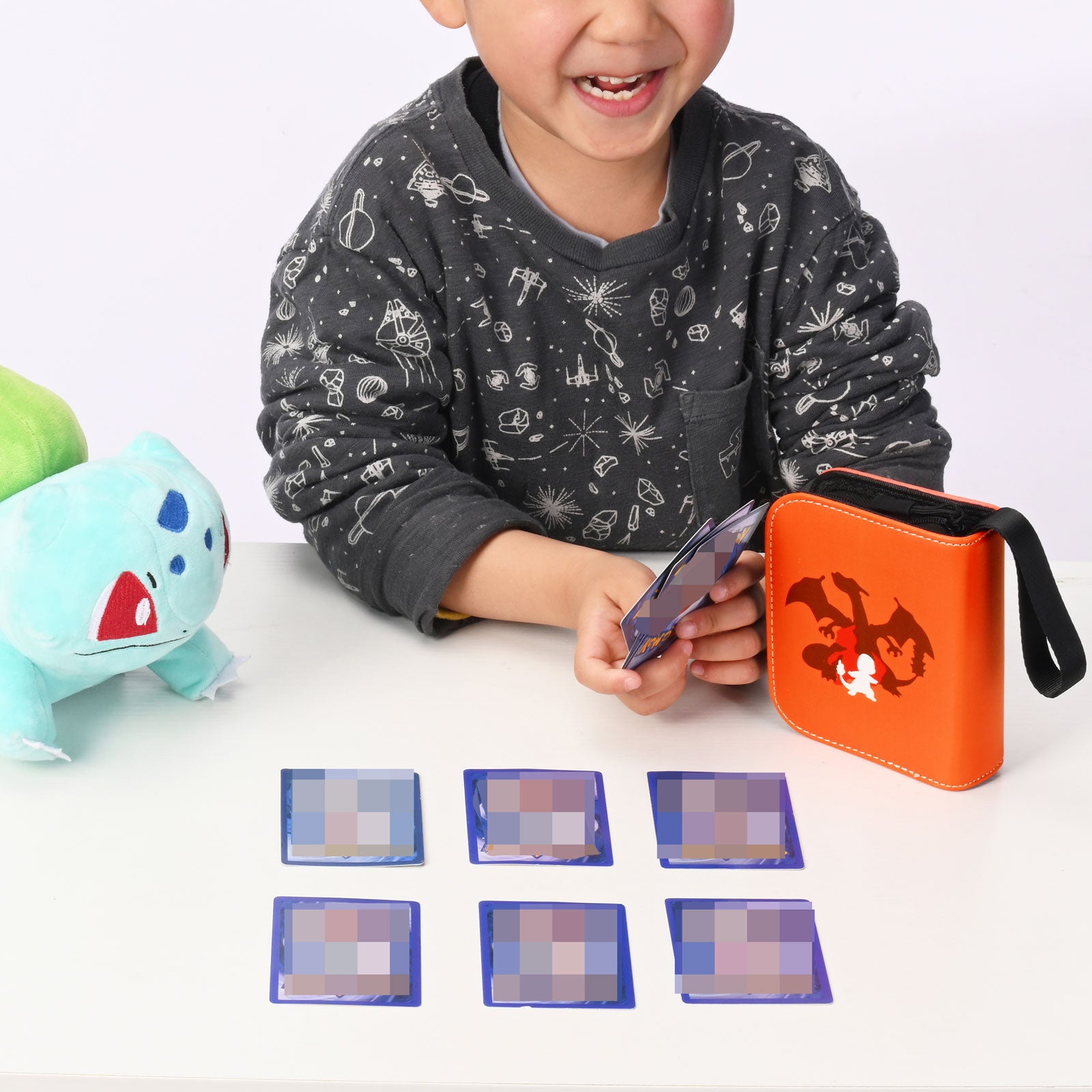 2-Pocket Mini Cards Binder for Pokemon Cards Fit 80 Pcs Cards