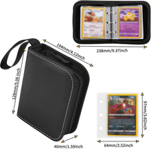 Load image into Gallery viewer, 2-Pocket Mini Cards Binder for Pokemon Cards Fit 80 Pcs Cards