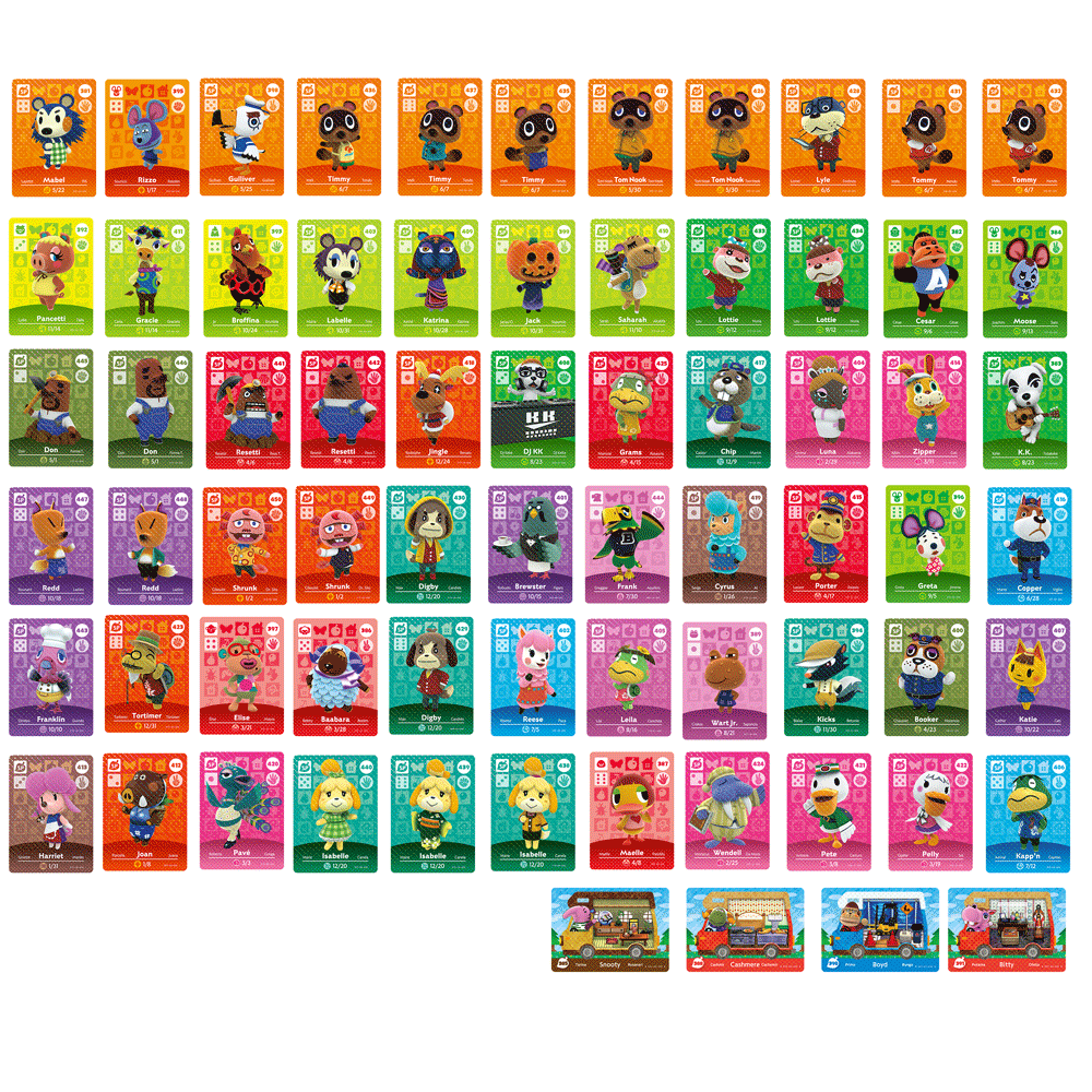 New Horizons Amiibo Pack Amiibo Card Bank Animal Crossing Animal