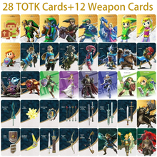 Load image into Gallery viewer, TotK 26/28/40 Cards in 1 NFC Game Cards Pack for the Legend of Zelda: Tears of the Kingdom With Mini Case (NS Game Card Size)
