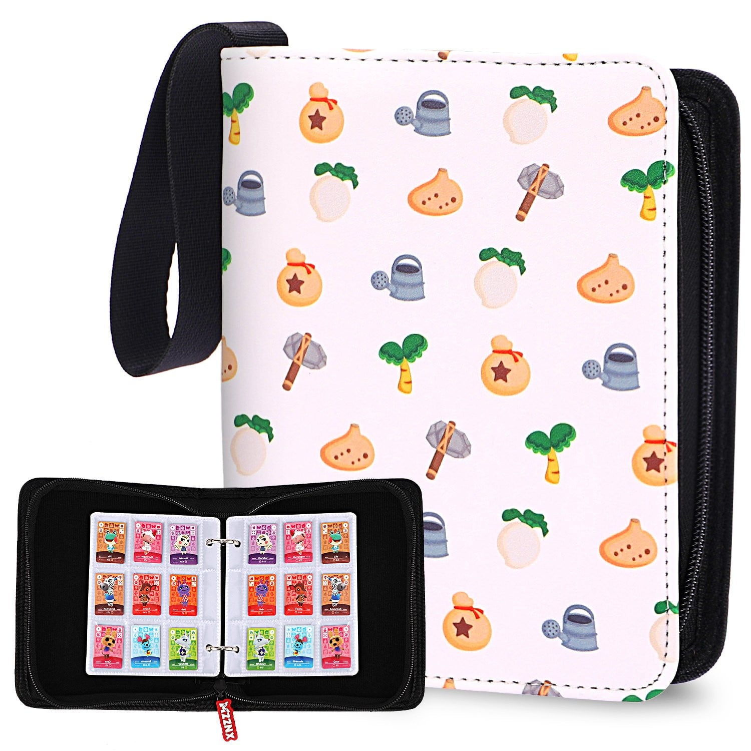 mini amiibo card binder MZZNX 495 Pockets Holder for Animal Crossing Cards, 1.3"x1" ACNH NFC Tag Game Mini Cards Holder (Tools Plus) Computers Card Binder Mini Amiibo Cards