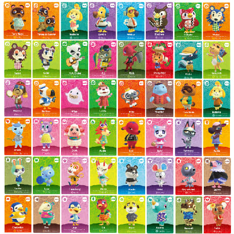 Animal Crossing Series 5 Mini Size Amiibo Cards | Print number 451-498 or 73-120 | SP5