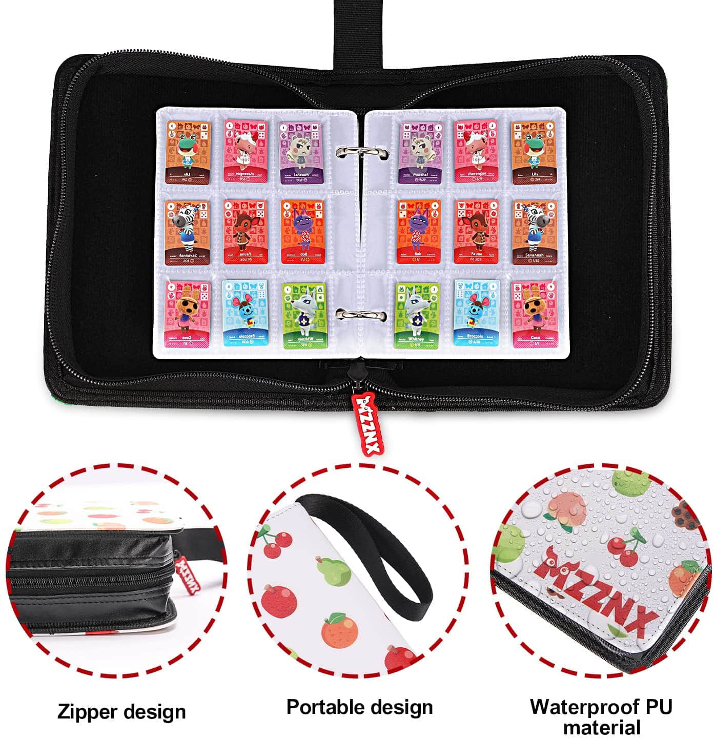 animal crossing binder for amiibo cards D DACCKIT 400+ Card Holder Compatible with Cards, 4 Pocket Trading Storage Display Album Amiibo Card Series 1-5 Office Products Nintendo NY | SAN FRANCISCO