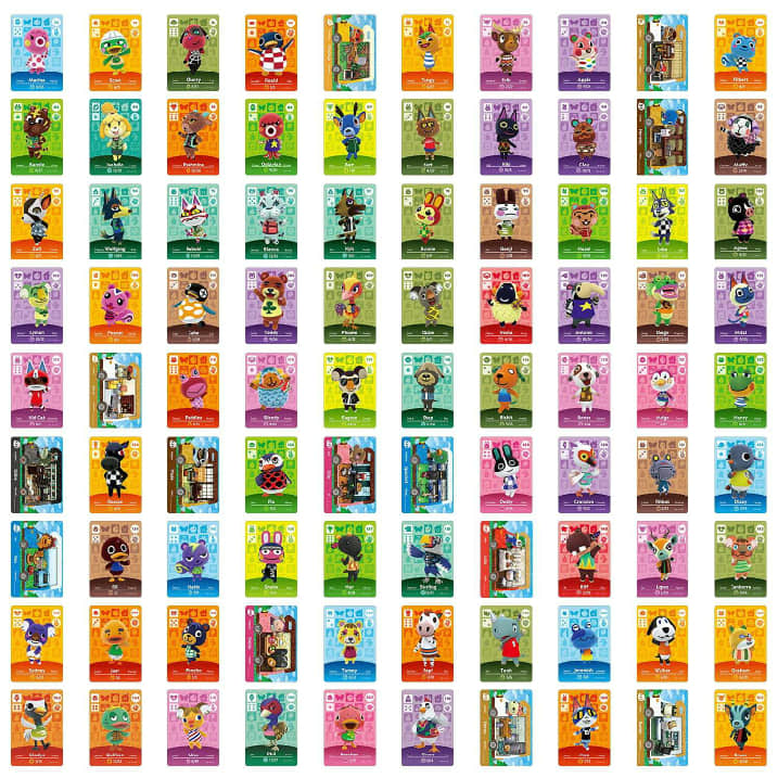 90 Pcs acnh amiibo cards list