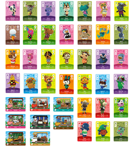 Animal Crossing Amiibo Cards Editor's Pick Deck 42 in 1 | Number 163-204, 6 Sanrio Cards as an optional | SP4