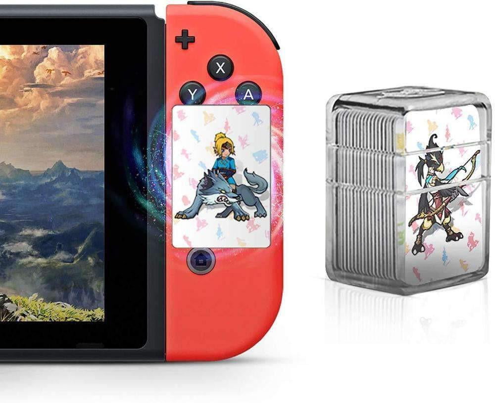 Botw 23/24 Cards in 1 Nfc Game Cards Pack for the Legend of Zelda Breath of the Wild With Mini Crystal Case (NS Game Card Size) Zelda Cards 