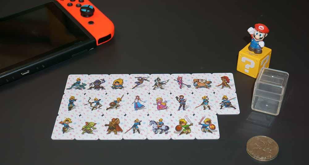 Botw 23/24 Cards in 1 Nfc Game Cards Pack for the Legend of Zelda Breath of the Wild With Mini Crystal Case (NS Game Card Size) Zelda Cards 